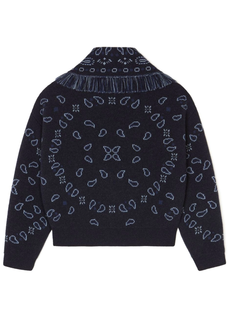 Affordable bandana-pattern Women Alanui jacket bomber knitted 0719